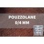 Pouzzolane granulométrie 0/4 mm. Palette de 54 sacs de 17 Kg/U