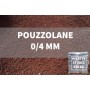 Pouzzolane granulométrie 0/4 mm. Palette de 54 sacs de 17 Kg/U