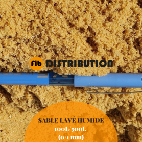 Sable Lavé Humide 100/500L (0,1/1 mm) sac de 25 Kg