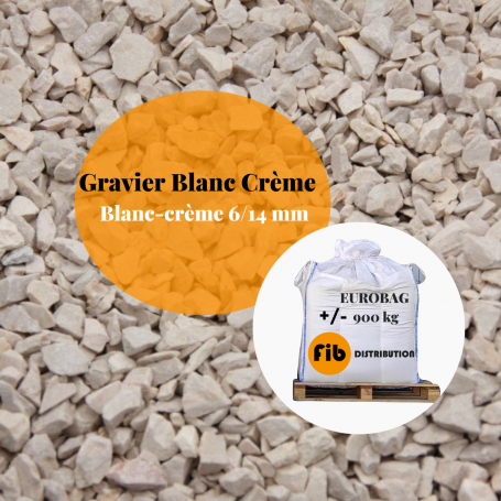 Gravier Blanc crème.6/14 concassé . EuroBag