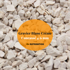 GRAVIER CONCASSÉ BLANC CRÈME 4/6 MM